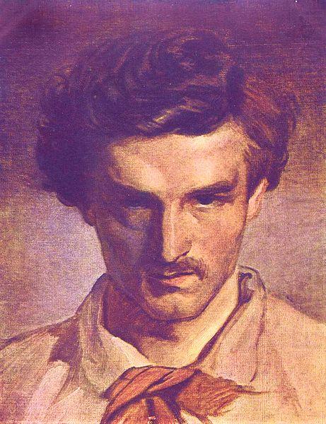 Anselm Feuerbach Self portrait china oil painting image